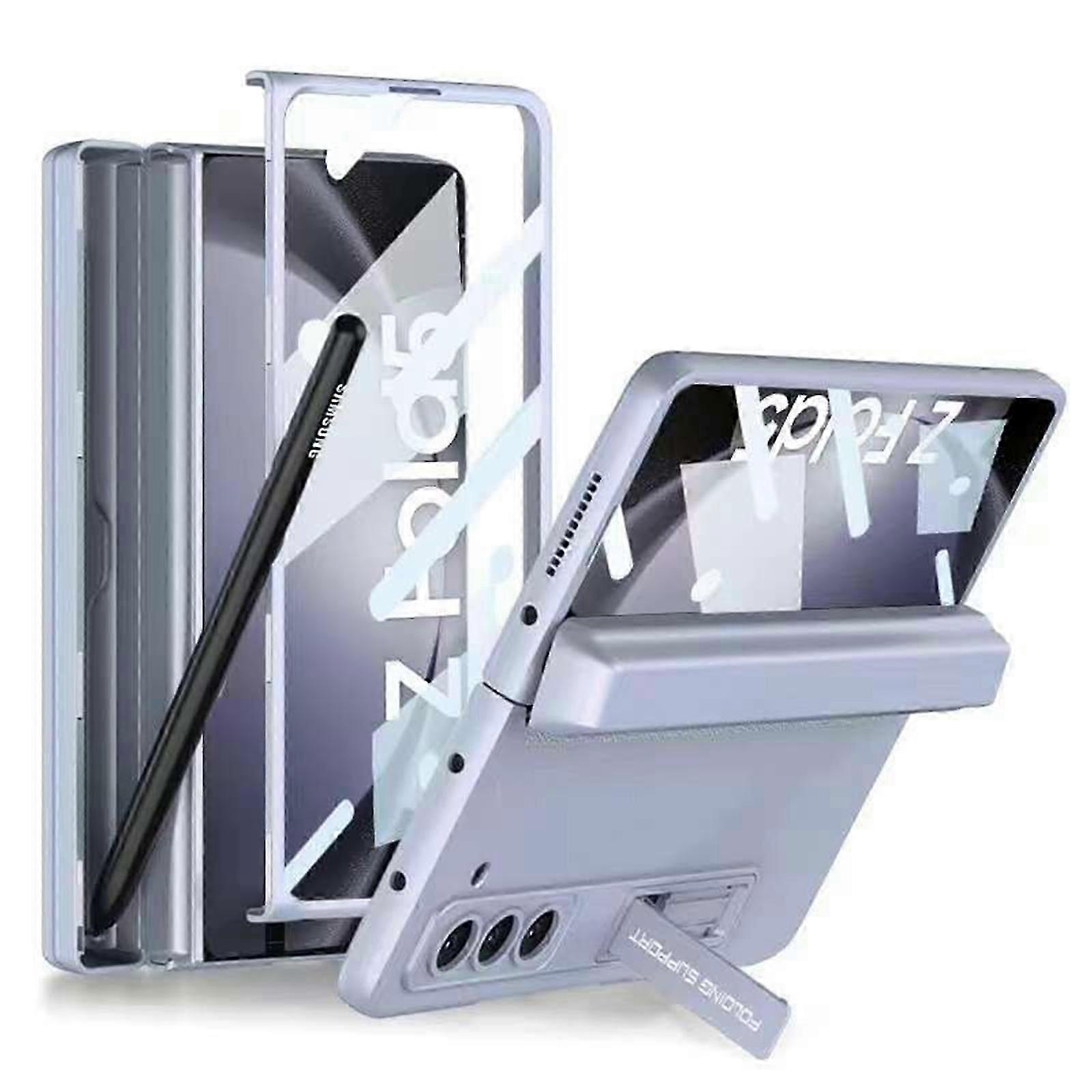 Z Fold 5 Case with Screen Protector, Z Fold 5 Case with Hinge Protection S Pen Slot Adjustable Kickstand