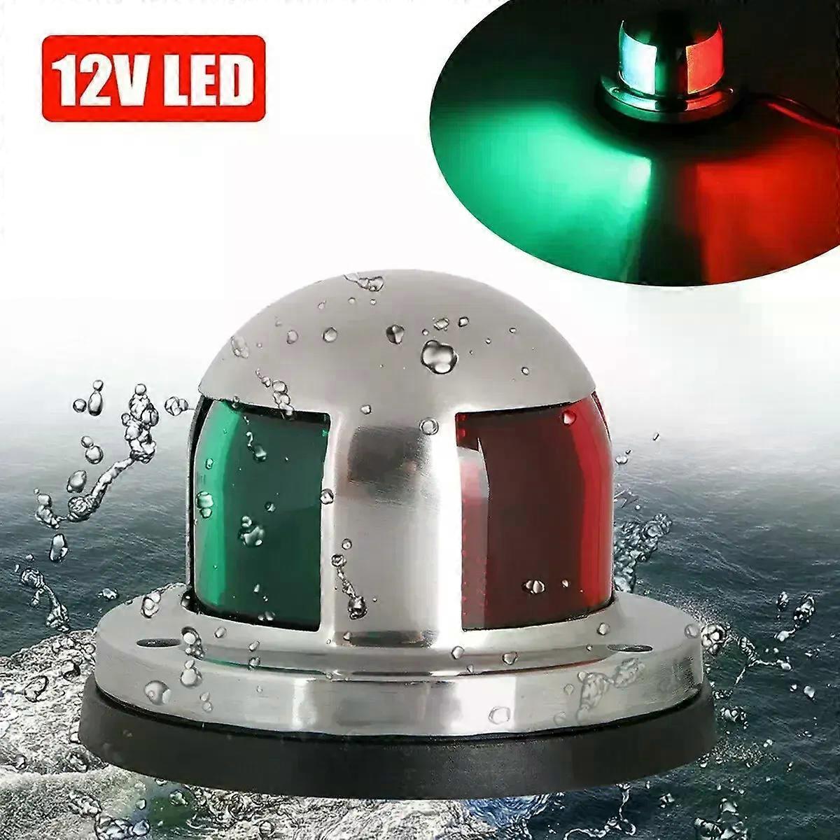 Indicator Navigation Lights Boat Indicator Light Polycarbonate Lens For Pontoon Yacht Skeeter 225 Degrees Bow Light