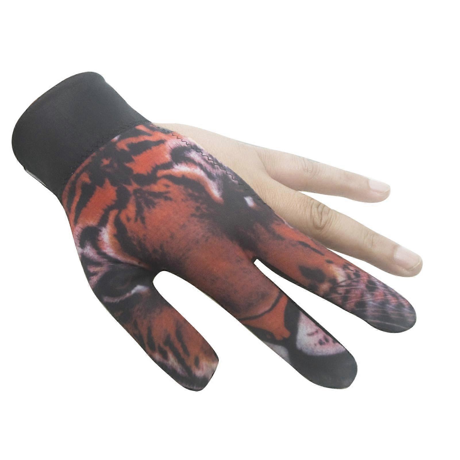 Pool Gloves – 3-Finger Design for Left Hand | Billiard Gloves for Men | Non-Slip, Comfortable Fit, Black Color