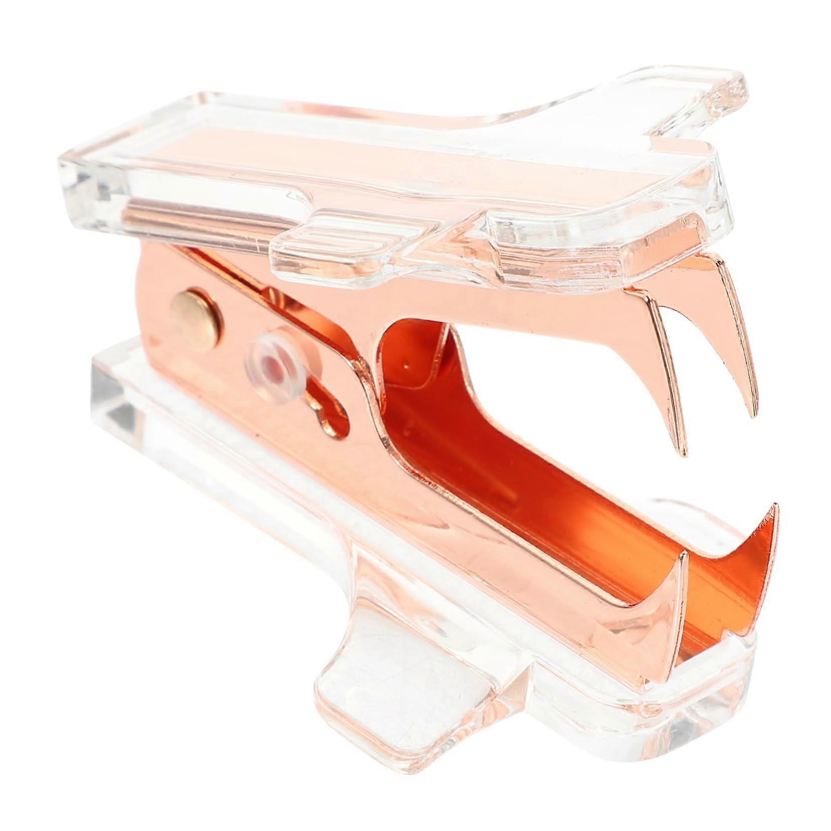 Heavy Duty Stapler Multipurpose Tool Office Staple Removers Accessories Puller Rose Gold Medium