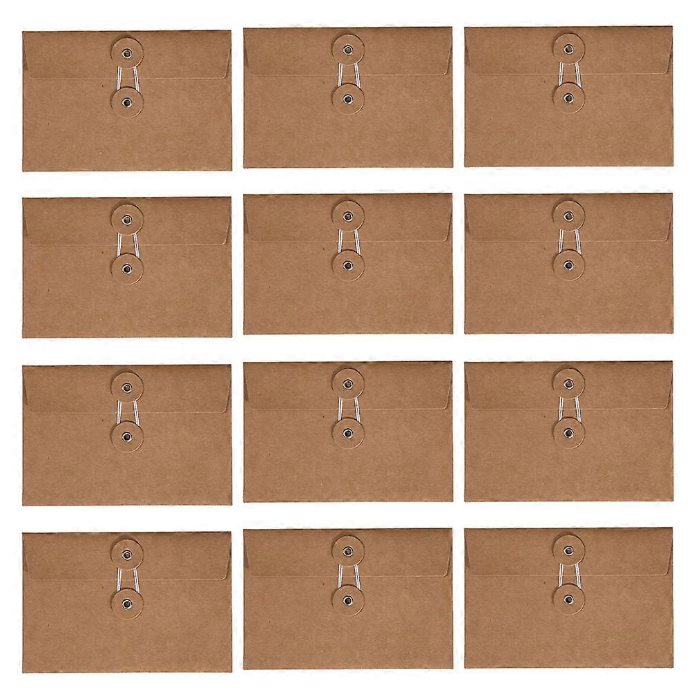 24pcs Kraft Paper Envelopes, Solid Color Stationery for Letters, Blessing Cards, and Storage, Lightweight and Practical Office Supplies