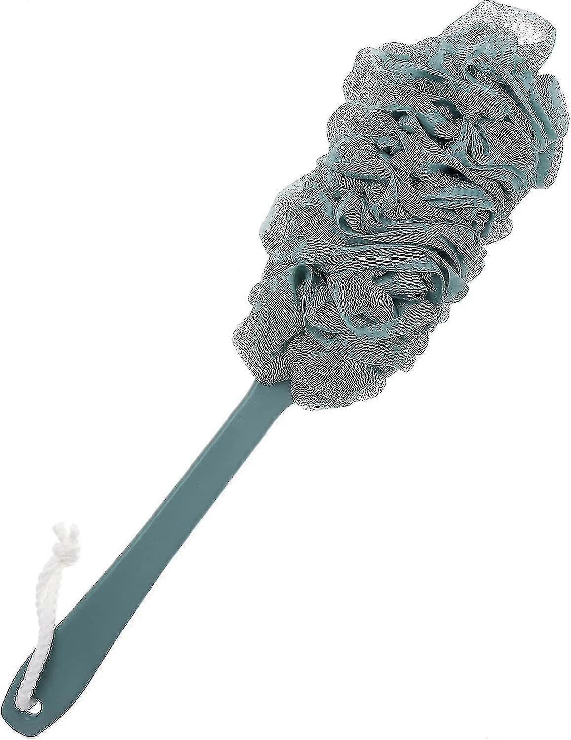 Long Handle Back Scrubber & Loofah Shower Brush - Soft Nylon Mesh Back Cleaner for Deep Cleansing & Relaxation in the Shower