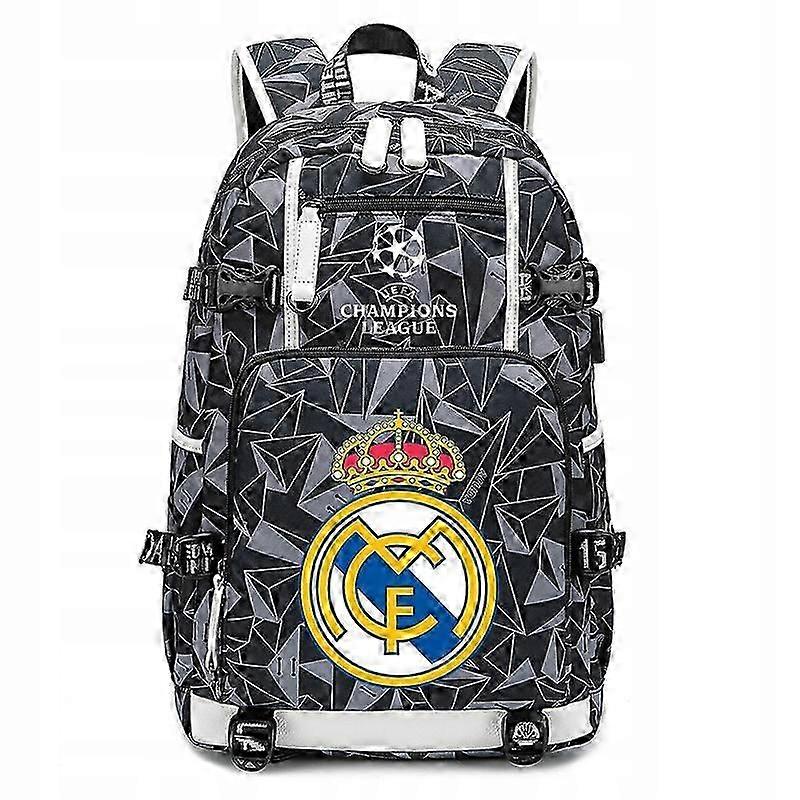 Waterproof Backpack Real Madrid Mbapp Children's A4 Large Capacity