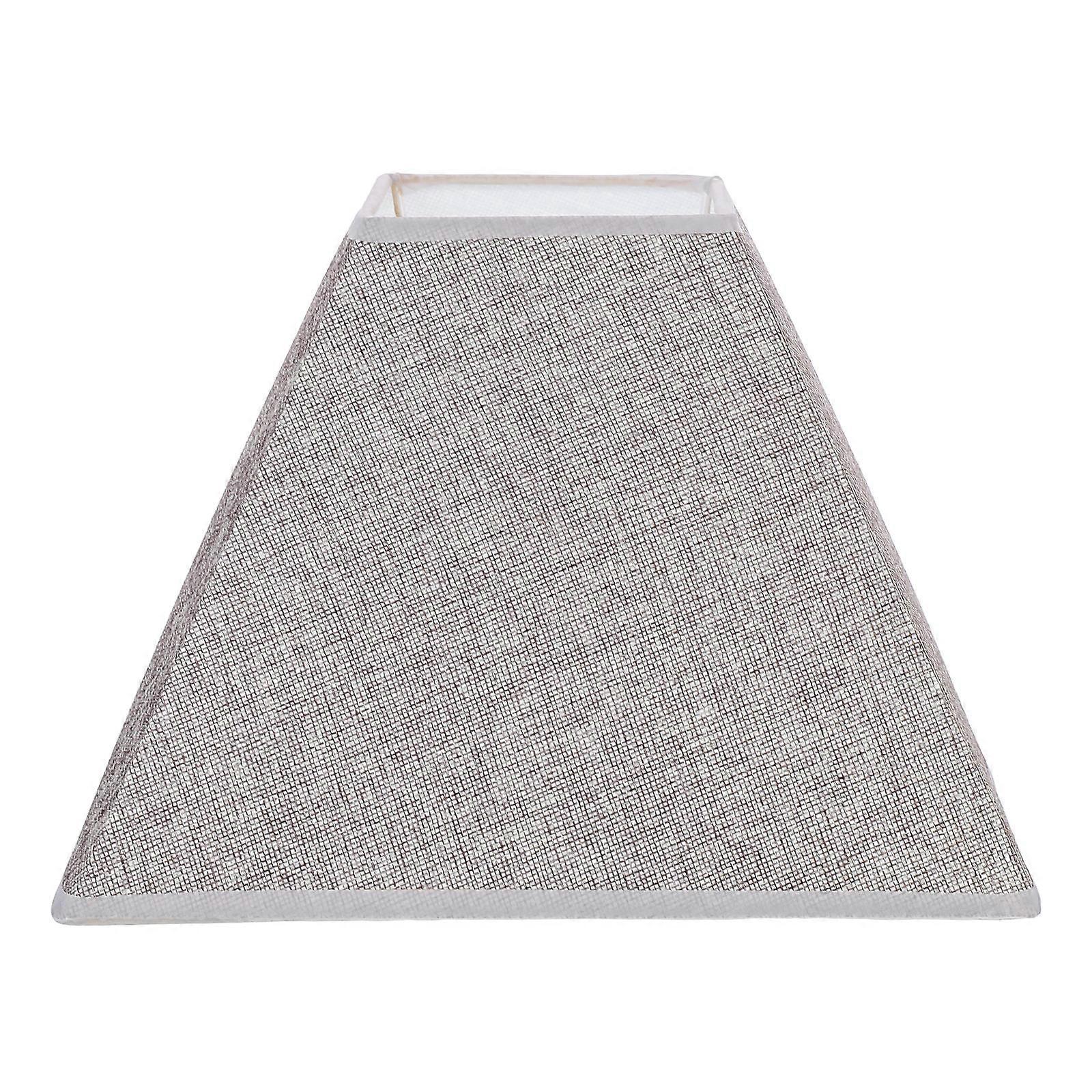 Lampshade for Small Table Lamp Grey Cloth Square Shape Diffuse Lighting Create Warm Atmosphere Living Room 28x28x18cm 1Pcs