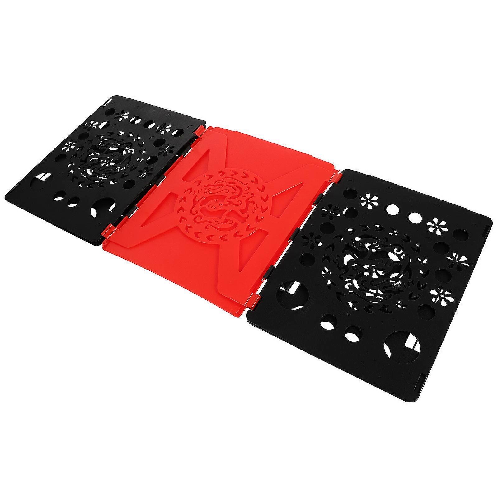 Clothing Folding Board for Quick and Efficient Garment Organization – Lightweight Storage Tool for Neat Closets and Convenient Travel – Black/Red