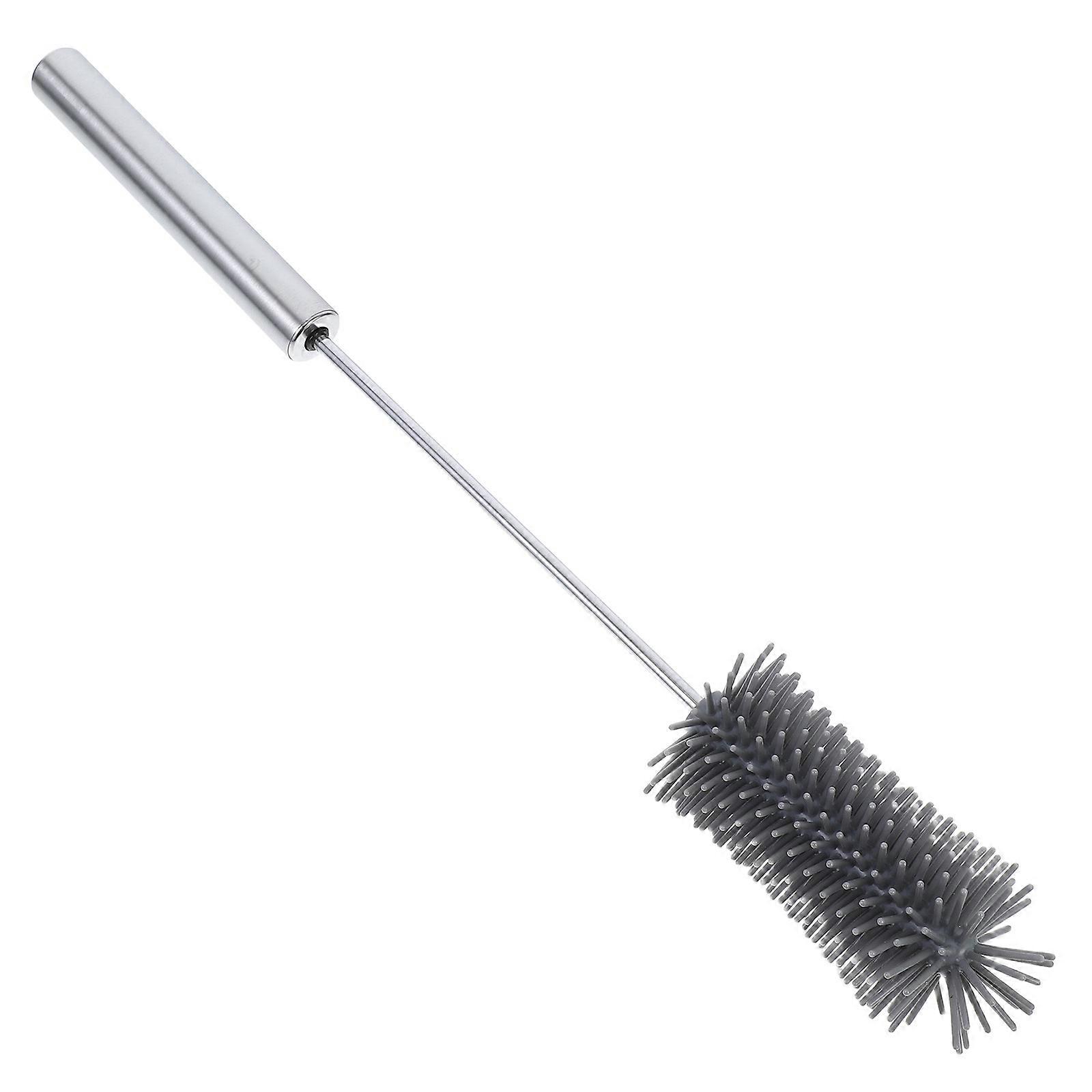 Cup Washing Brush Container Cleaning Tool For Families Grey 39.00X5.00X5.00CM Ergonomic Handle Multifunctional Design 1Pcs