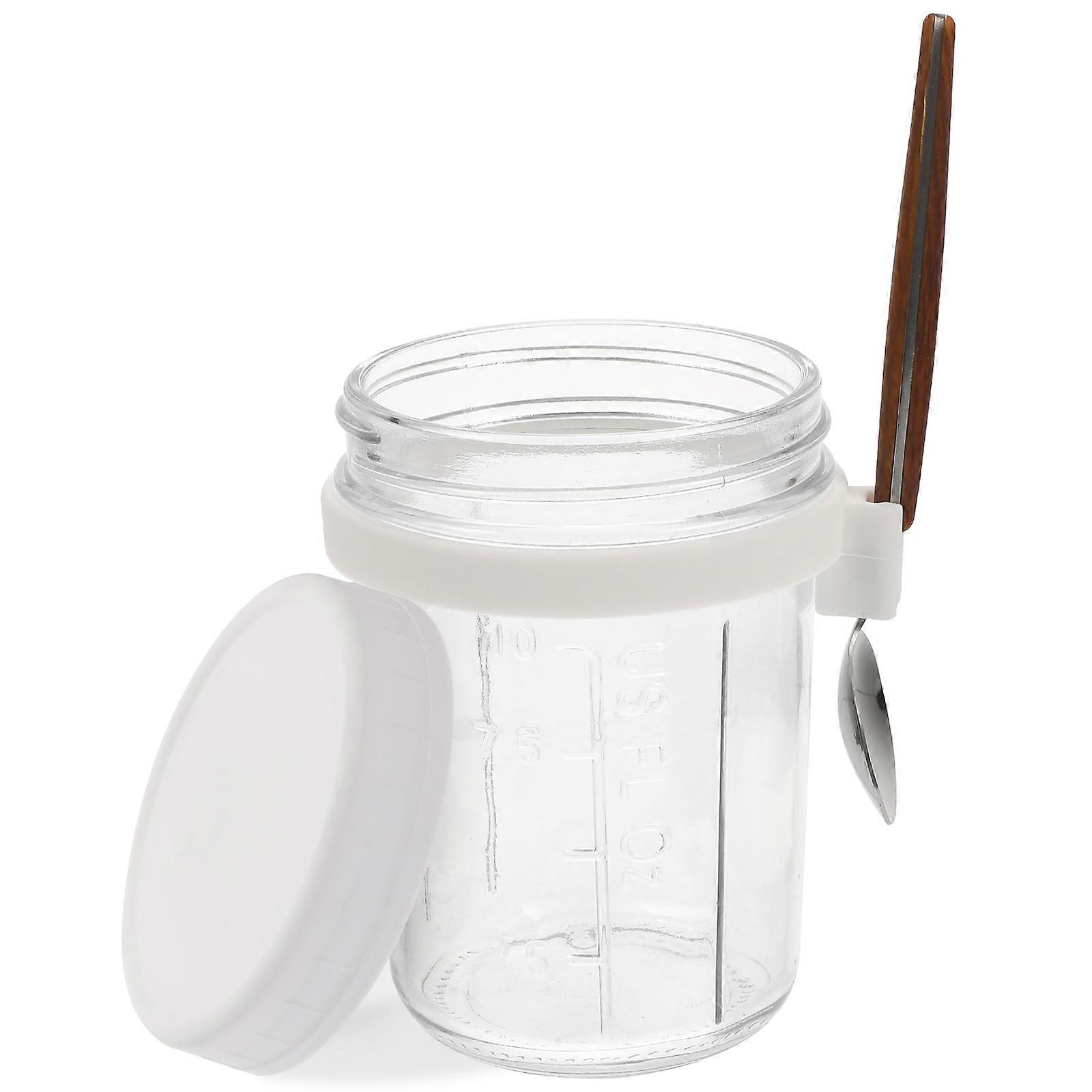Convenient Yogurt Cup Practical Oatmeal Container Portable Milk Container For Liquid Transport 1Set