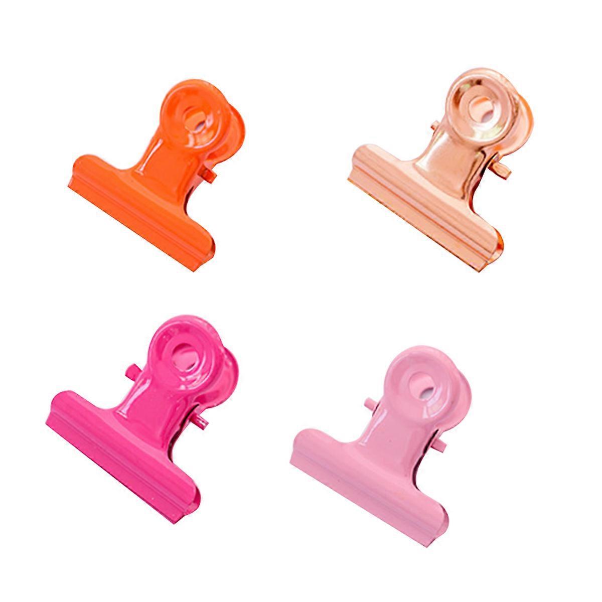 Candy Color Round Receipt Clips   10 Pcs Metal Document Holder for Home Office, File Organizer, Photo Clamp, Multipurpose Paperwork Organizer