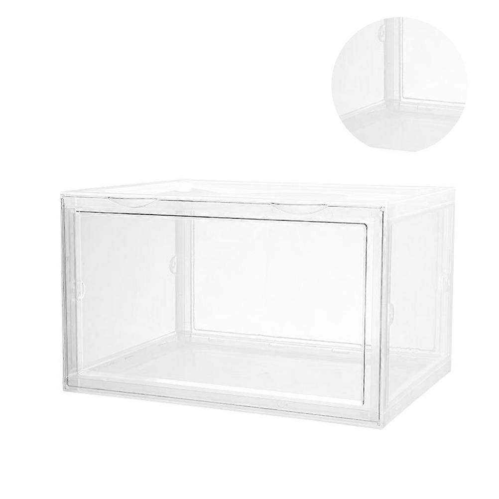 Clear Stackable Shoes Box Space Saving Storage Solution Office Items 1Set