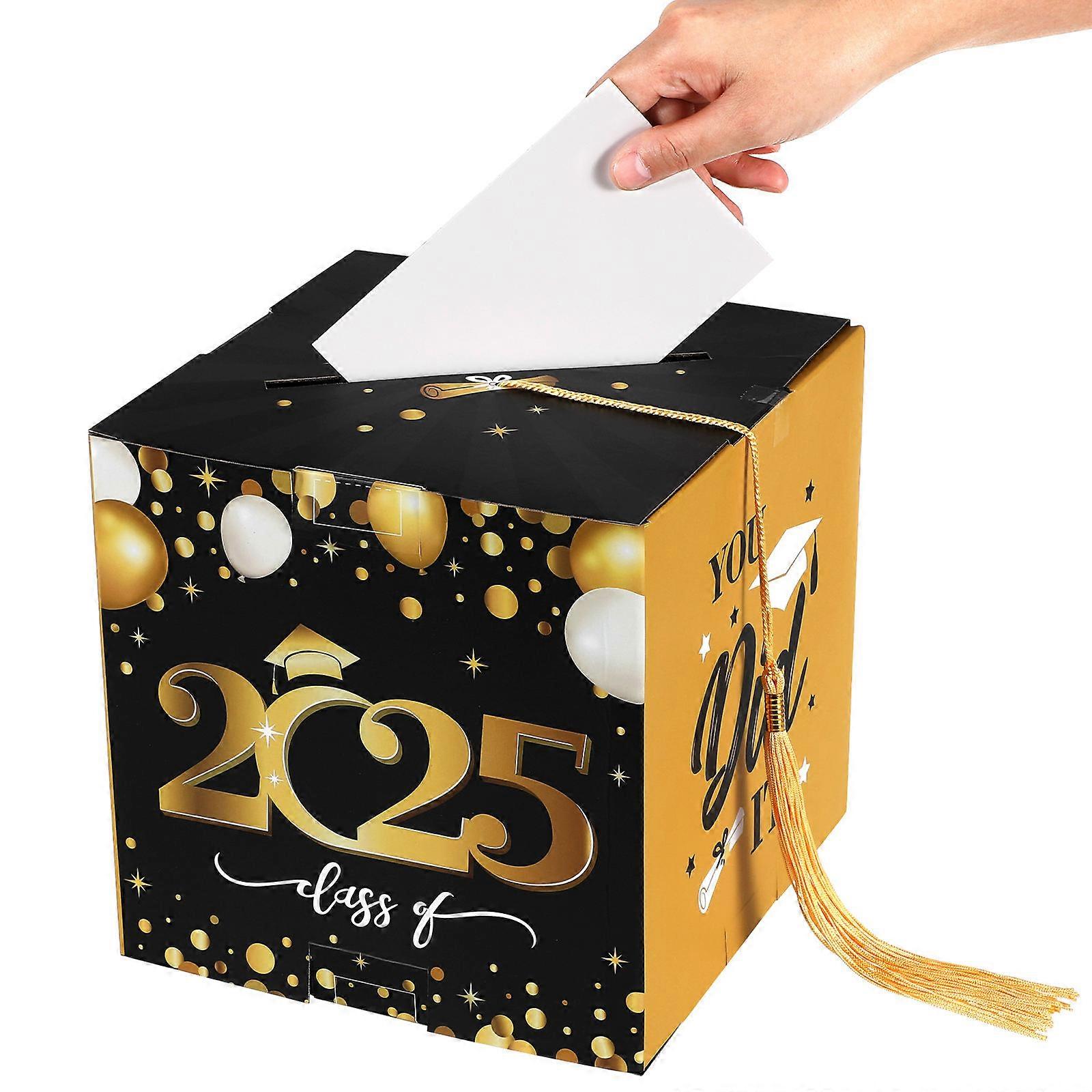 It seems like you're looking to refine or understand a product listing or description for a **graduation box**. Here's a polished and professional
