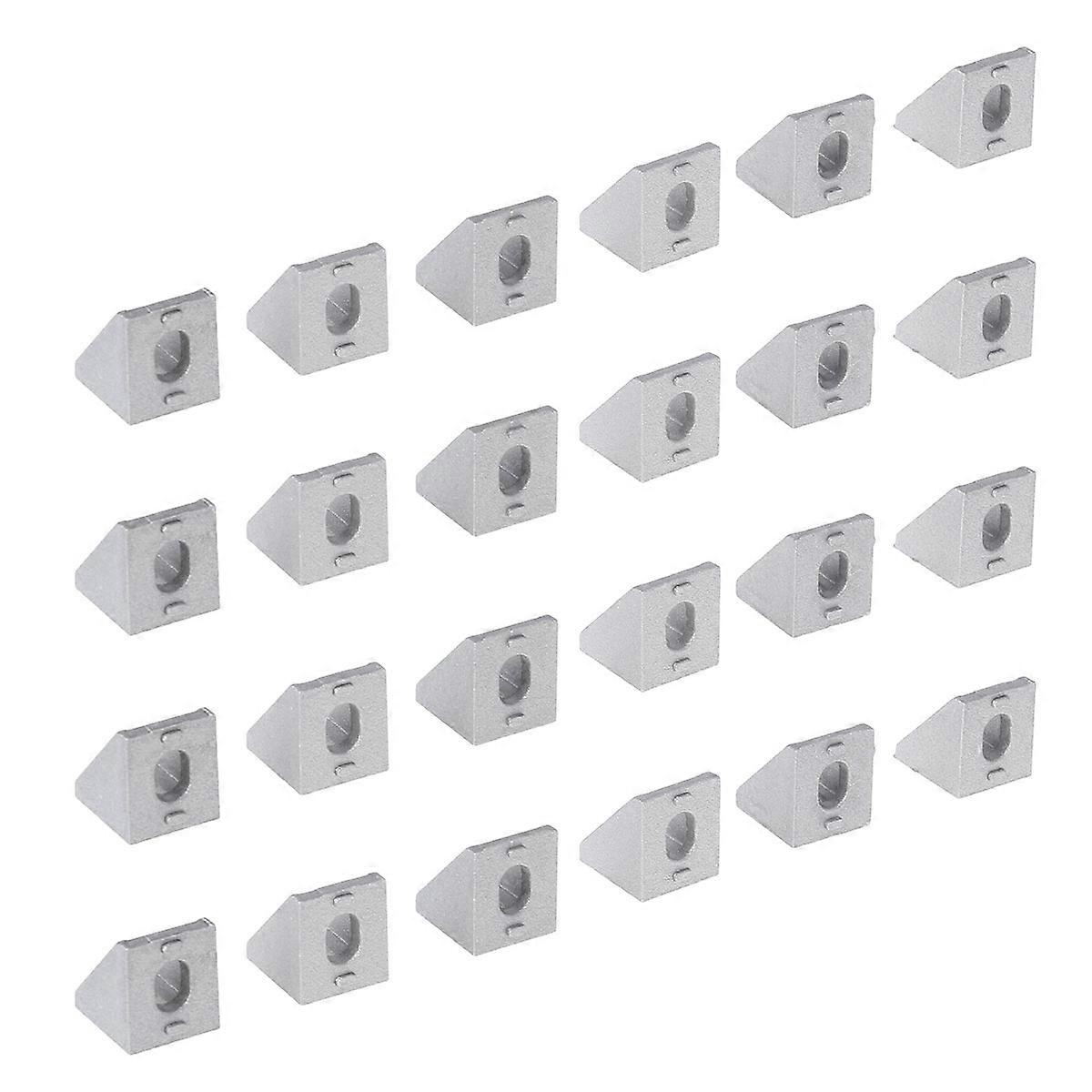 Aluminum Alloy Connector for Printer with High Strength and Hardness Silver 50pcs 20mm