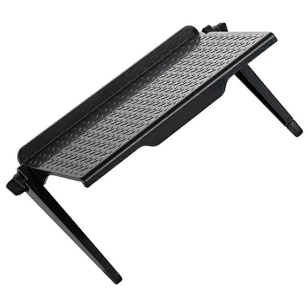 Punch Plastic Monitor Mount Organizer TV Shelf with Slip Resistant Surface for Remote, Router, and Decor – Sturdy Storage Stand for Home Office and