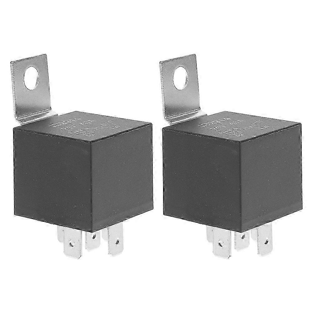 2025 2pcs Automotive Relay Car Relay 5-Pin Replacement 40 Amp Relay 24 Volt Boat Relay