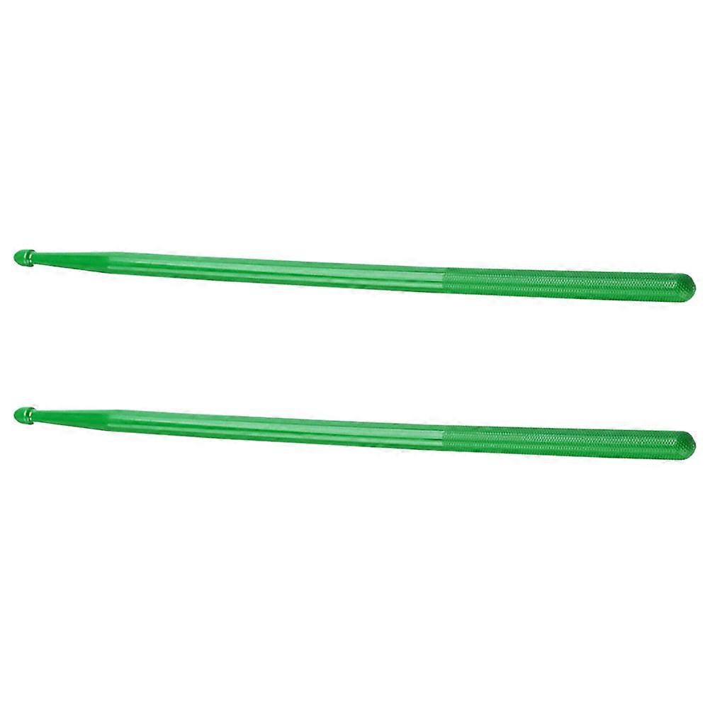 Nylon Drum Sticks for Drum Set with Smooth Surface and Long Handle Easy to Grip Green