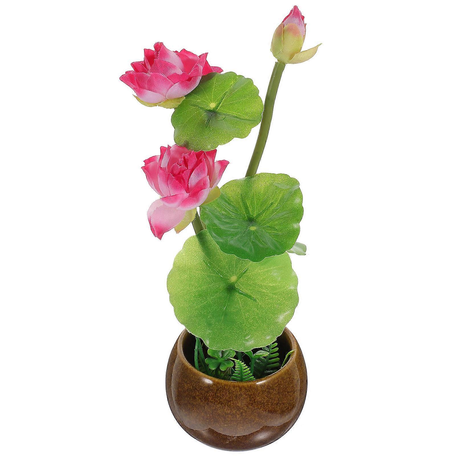 Lifelike Green Artificial Lotus Flower for Sushi Decoration and Home Tabletop Centerpiece