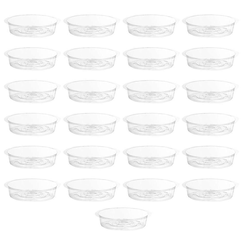 Flower Pot Plate 25Pcs Simple Tray For Planter Accessories Designed For Homeowners With Water Drainage Function Size 20X20CM