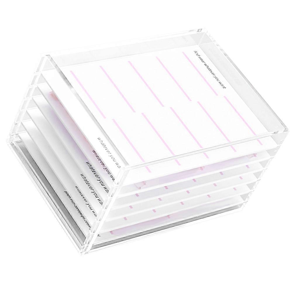 Transparent Acrylic Nail Art Organizer with Six Layer Drawers for Storage and Portability 6Tier