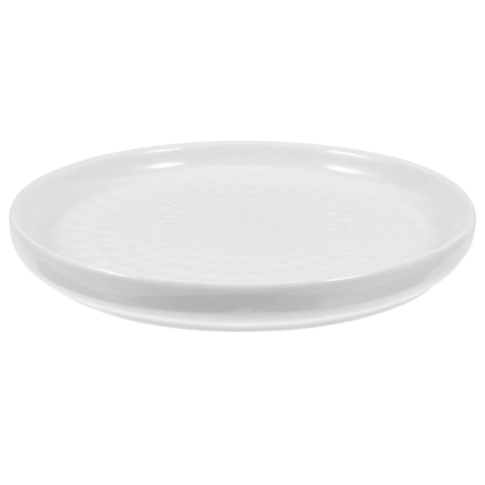 White Ceramic Dish for Snacks and Fruits with Proper Capacity Perfect for Storage Use in Home Kitchen 10.5 inches