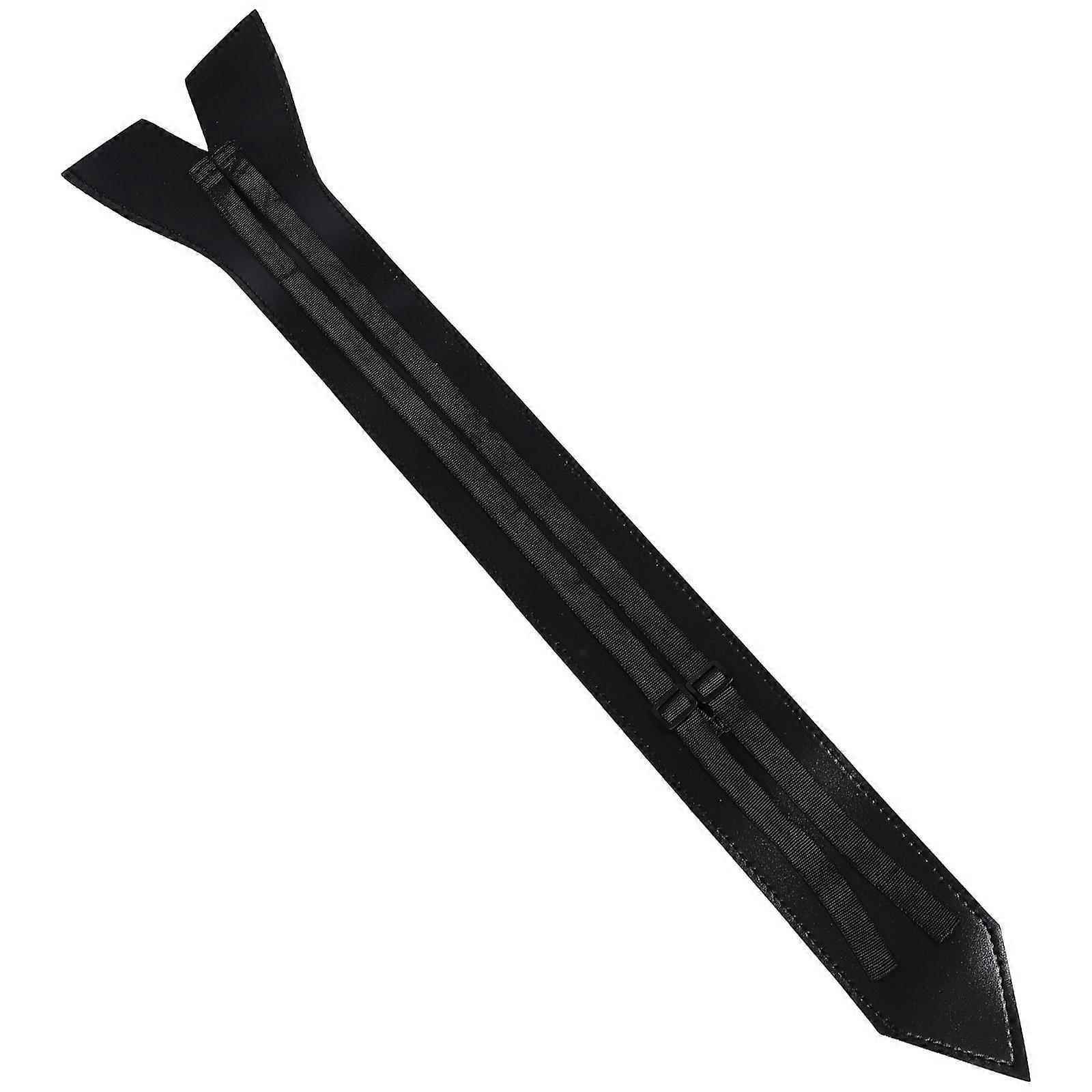 Black Protective Sword Bag Made of Durable PU with Shoulder Belt for Carrying and Storing Swords