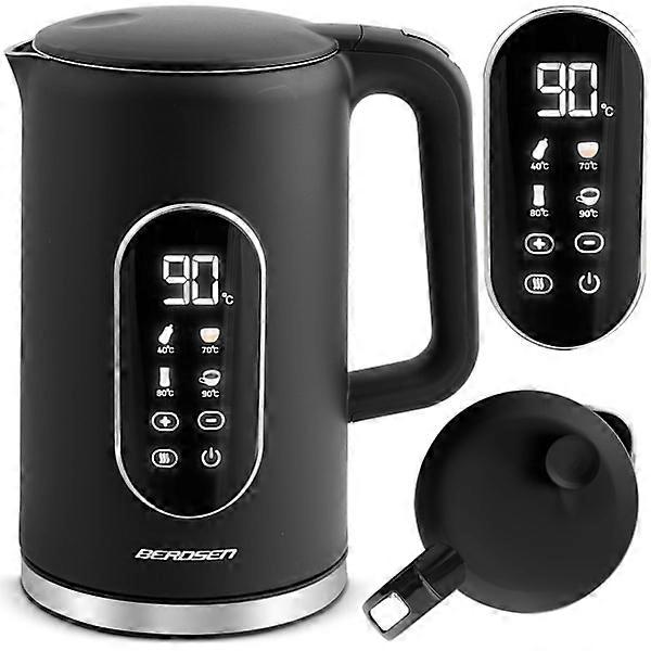 Berdsen BD-712 kettle 1.7l, black and silver