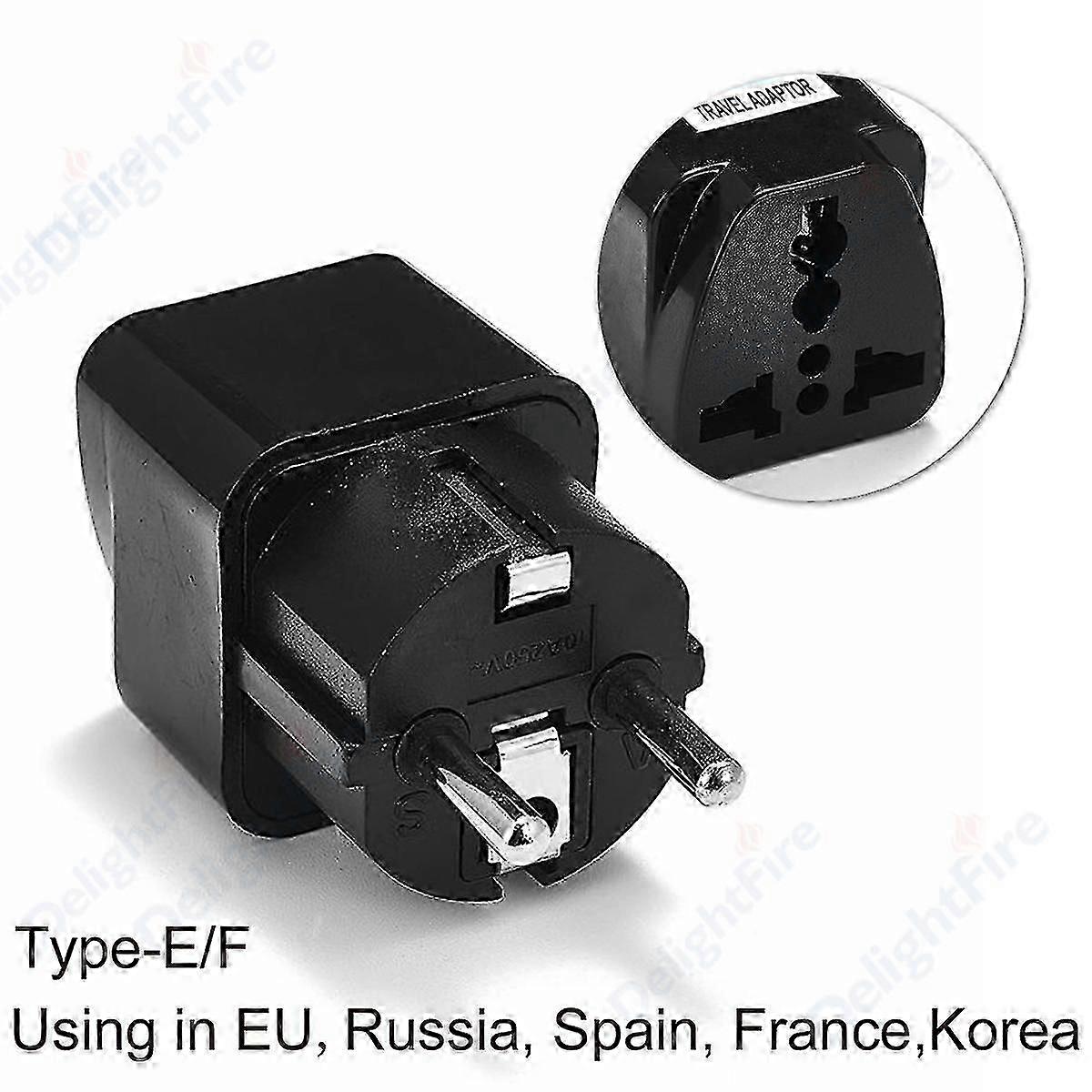 1pcs Universal EU Plug Adapter Travel Converter for AU US to Euro Power Socket