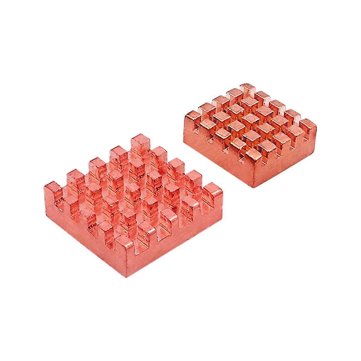 1Set Pure Copper Heat Sinks for Orange Pi5 Ultra Dev Board Accessories Cooler Radiators Heatsink Mo