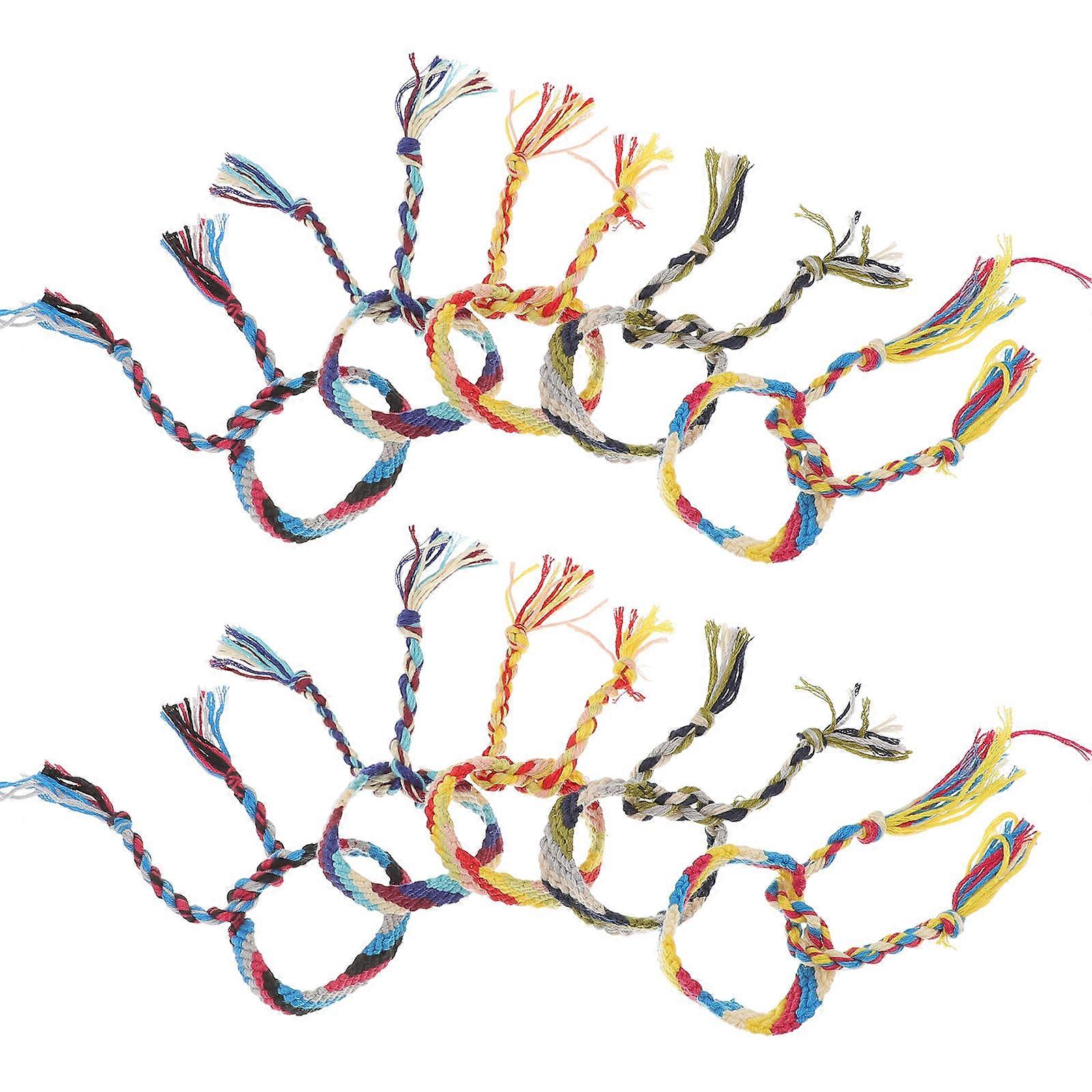 Here's a refined and engaging product description for your **10pcs Ethnic Style Hand Knitting Wrist Chain Bracelets**:

 

**10pcs Ethnic Style Hand