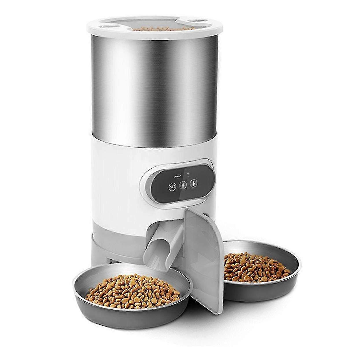 4.5L Automatic Pet Feeder Dispenser for Cats & Dogs - Smart Food Station with Programmable Timers and Portion Control