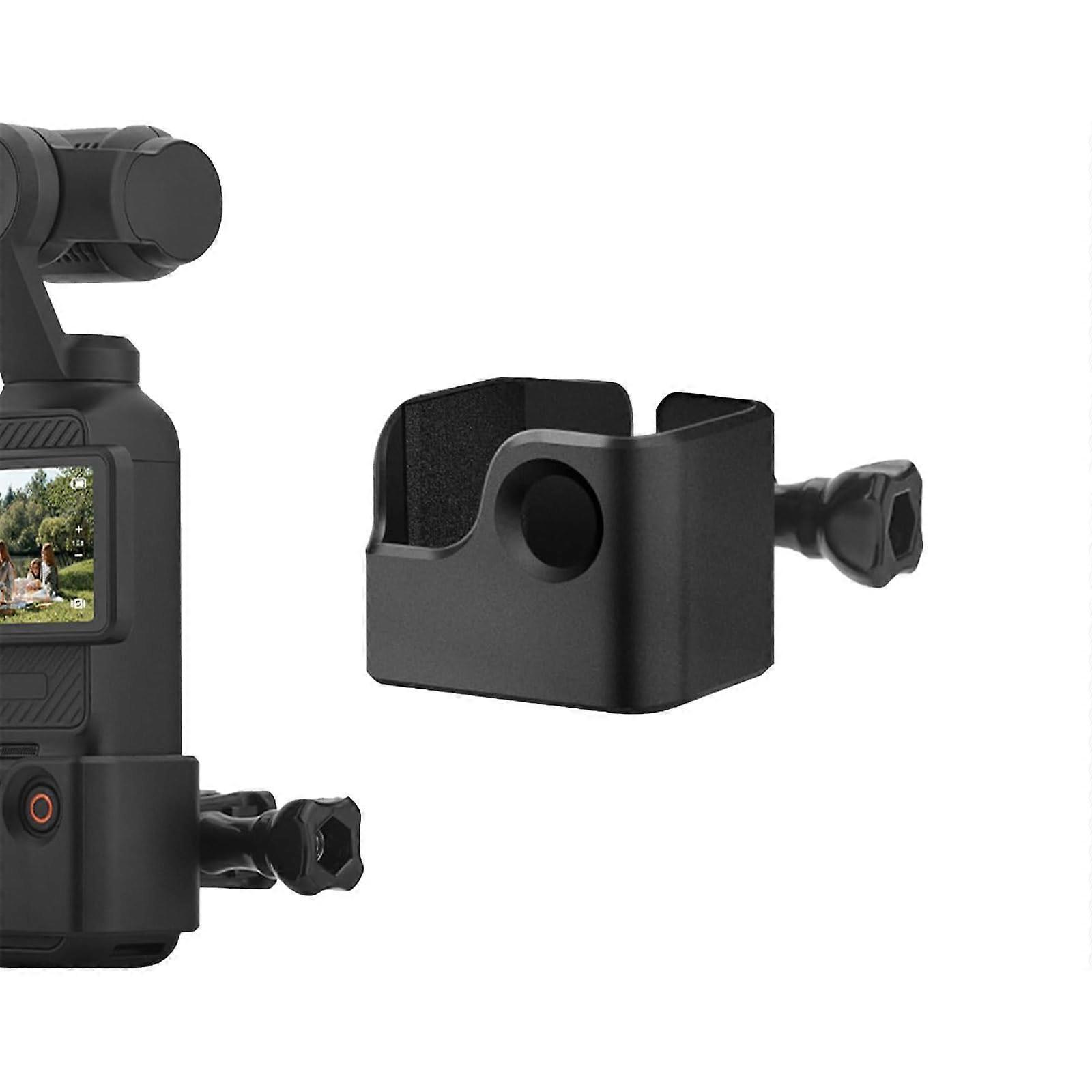 Camera Extension Adapter for DJI Osmo Pocket 3, Cold Shoe Mount, Tripod and Bike Clip, Chest Strap Compatible, Black