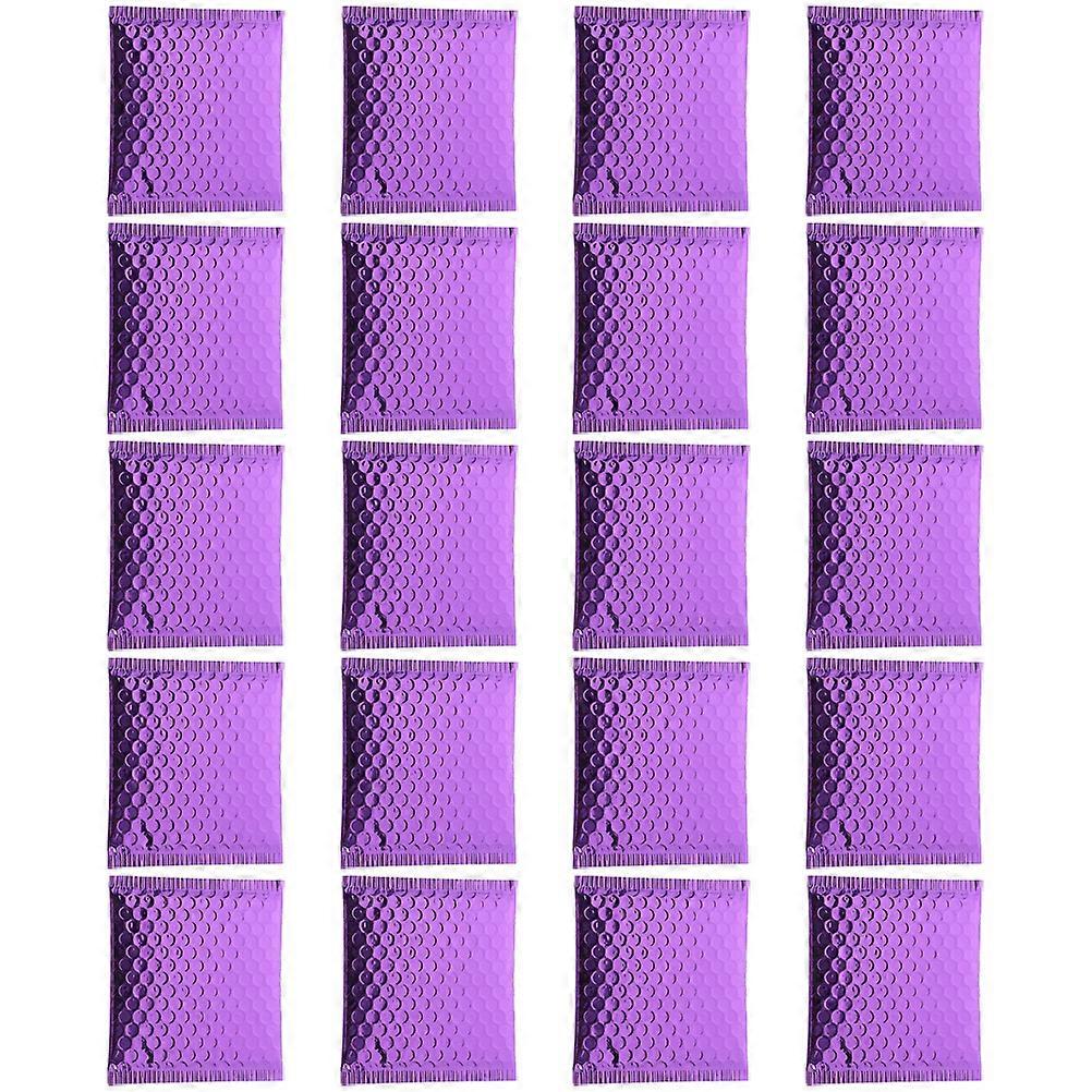20Pcs Compact Design Adhesive Package Bags Ideal For Home Packing Of Daily-use Goods In Purple