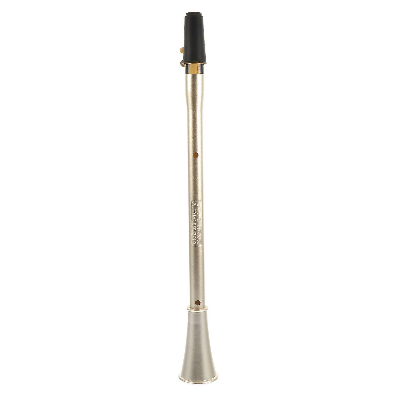 Wind Instrument Beginner Practice Clarinet With Excellent Sound Production For Music Lovers 43.4X5.1X5.1CM Golden ABS Material 1Set