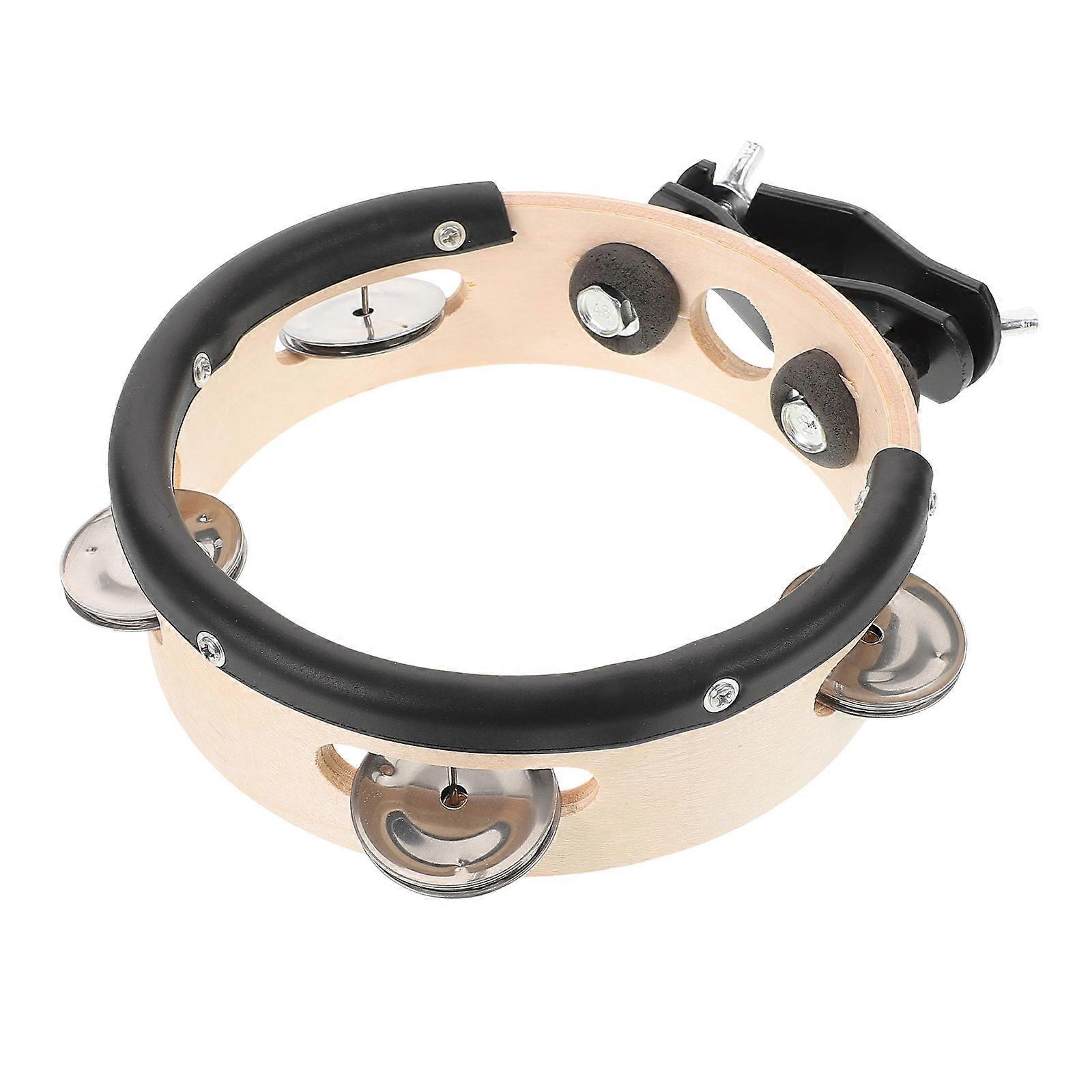 Drum Kit Enhancement Double Row Metal Tambourine For Performance 19.20X15.00X4.90CM 1Pack