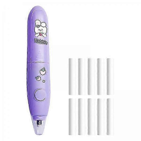 2xElectric Eraser with 10 Refills Sketch Highlight Automatic Eraser Drawing