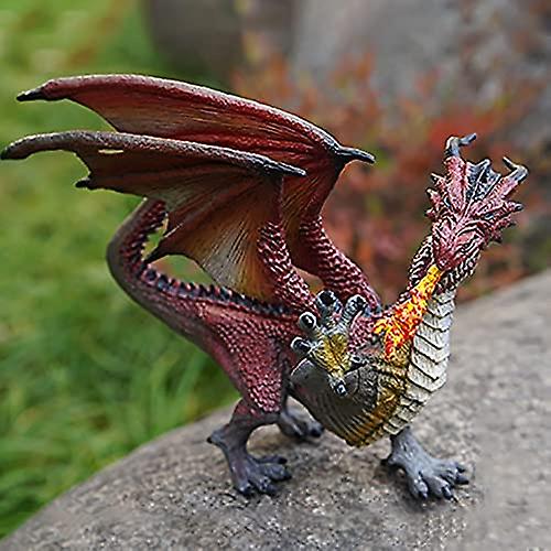 Figurine Dragon Des Ténèbres - Jouet Ultra-réaliste Avec Ailes Mobiles