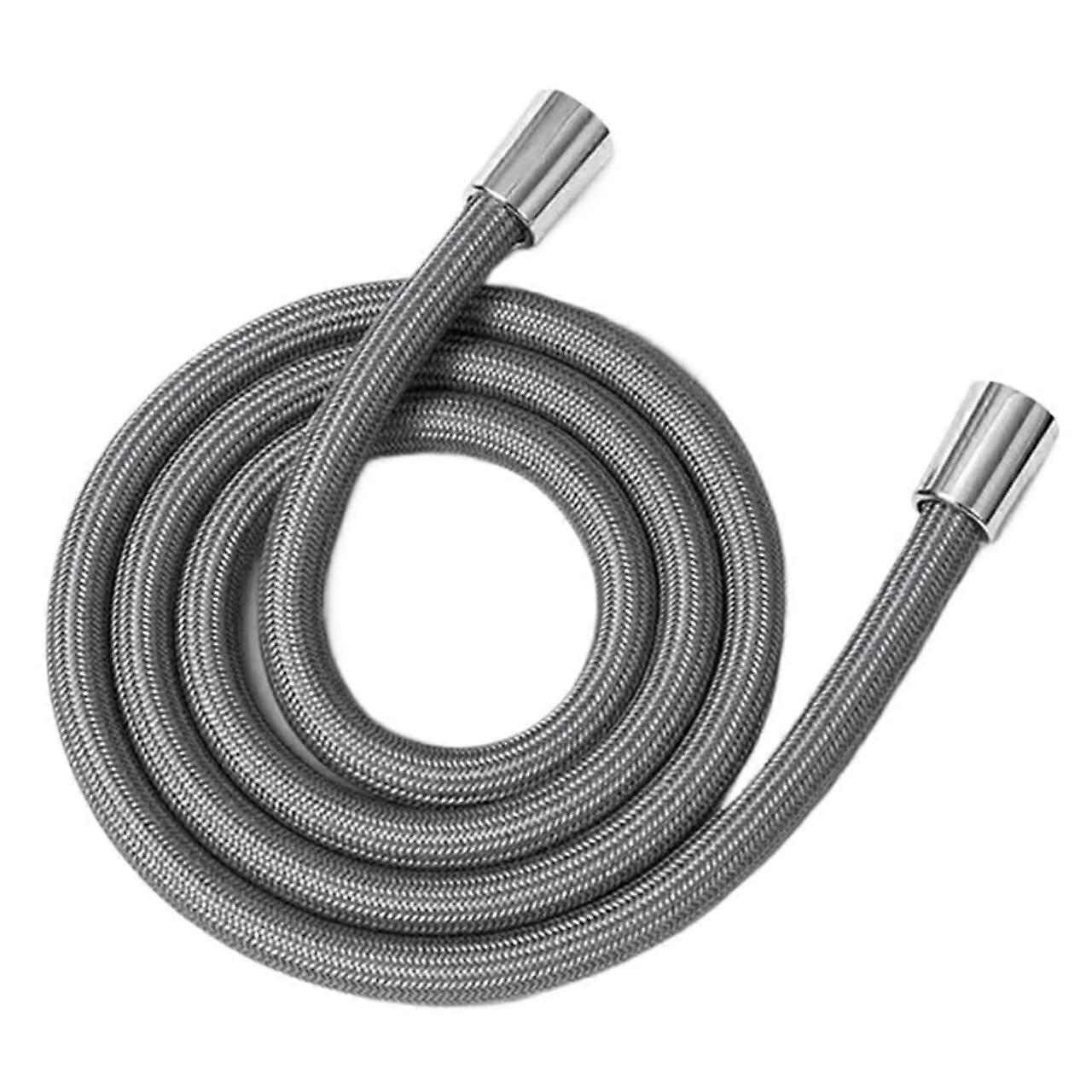 Brauseschlauch 1.5/2.0M Anti-Wicklung Handbrause Schlauch GI/2 Universal Flexible Dusche Rohr Grau Hochdruck 2.0M Nylon