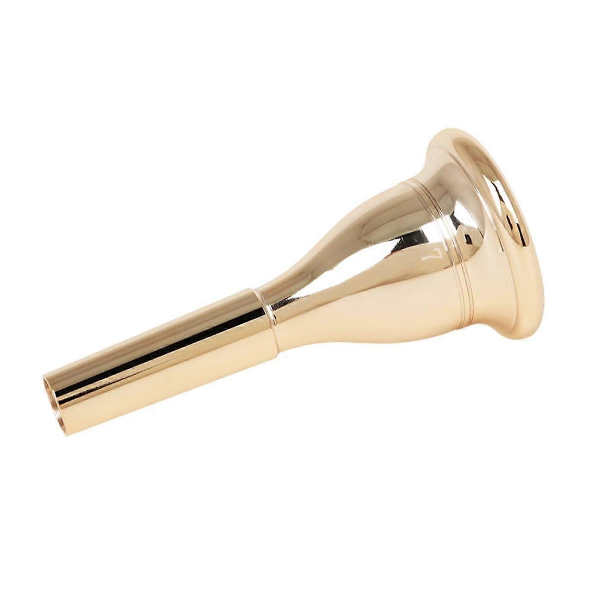 Tuba Mouthpiece Gold High-Quality Durable Accessory for Brass Instruments Schools Concerts Music Lovers