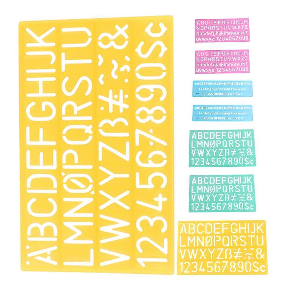 DIY Drawing Crafting Stencils Set 2Pcs For School Projects Creative Activities Childfriendly Design