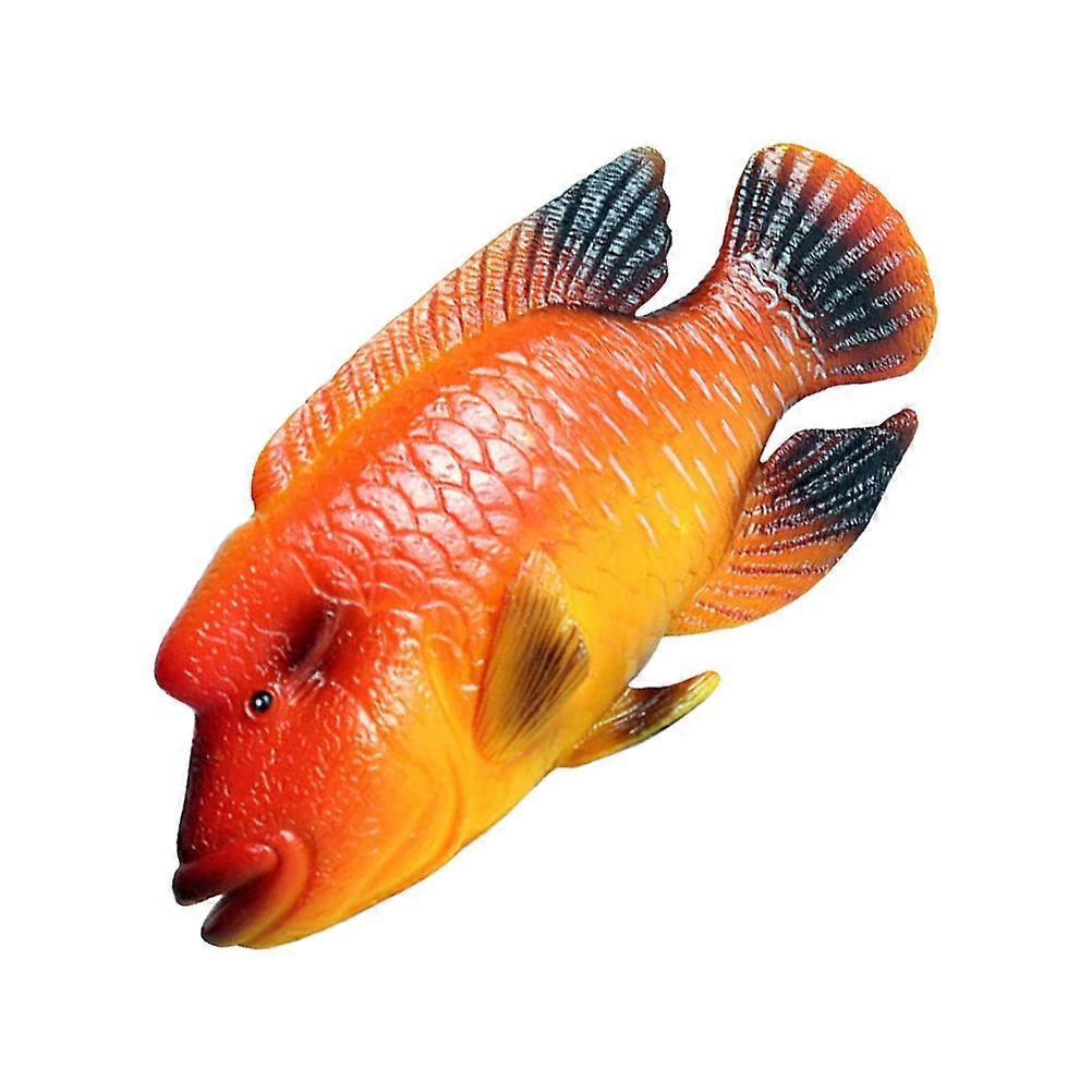 Simulated Humphead Wrasse Model 1 Piece Artificial Fish Statue Decor Plastic Fish Ornament