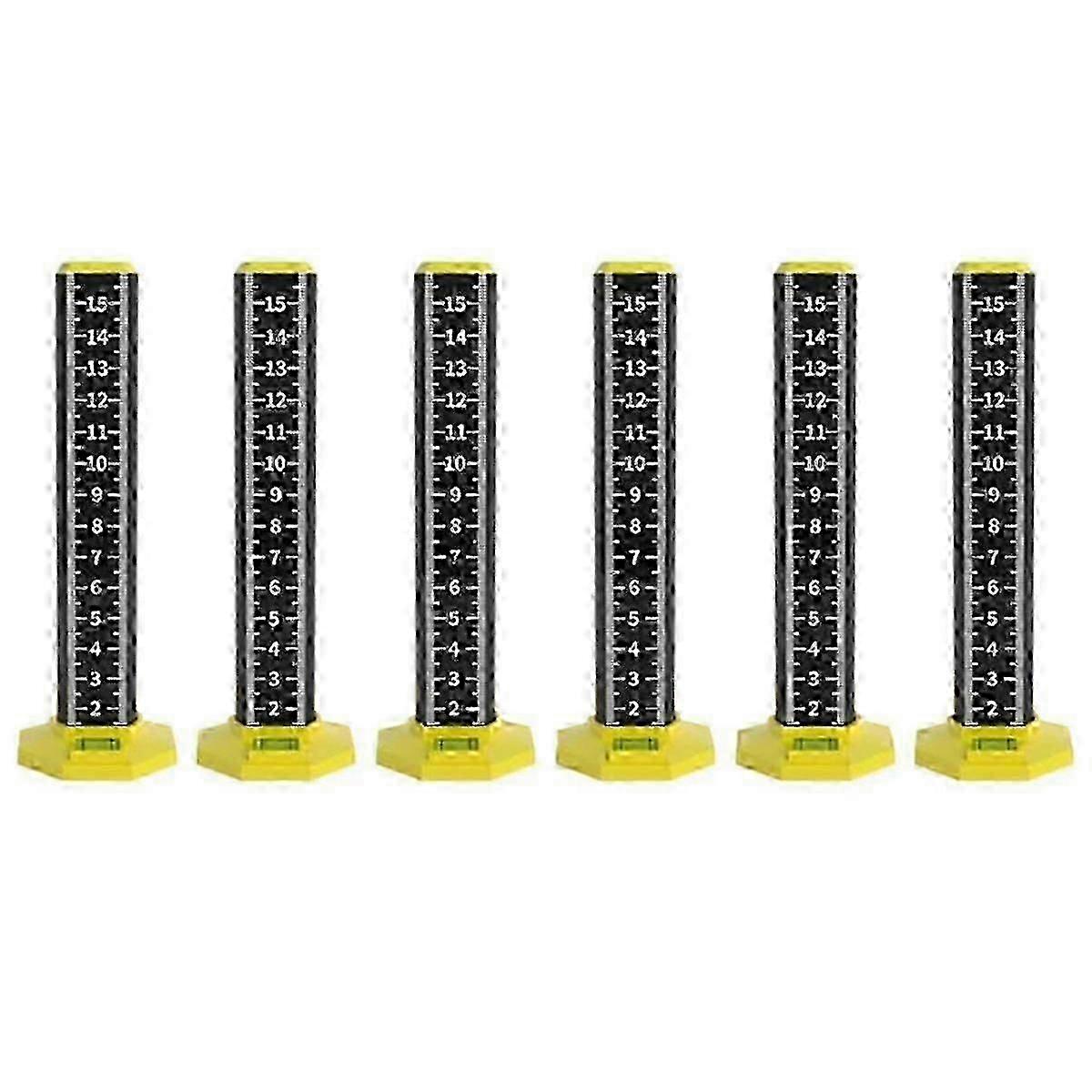 6pcs Ceiling And Floor Tile Height Ruler, Drop Ceiling Installation Tools, Magnetic Base Laser Targ