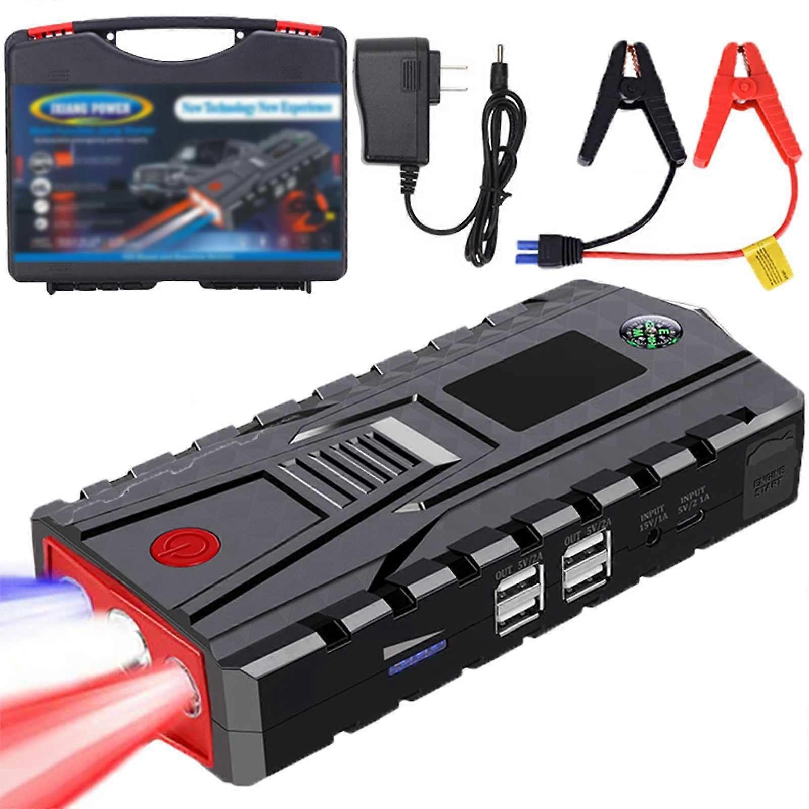 Jump Starter Power Bank for Car Battery, 12V 49800mAh/99900mAh Emergency Jump Starter with LED Flashlight, Fast Charging, Long Standby Time.