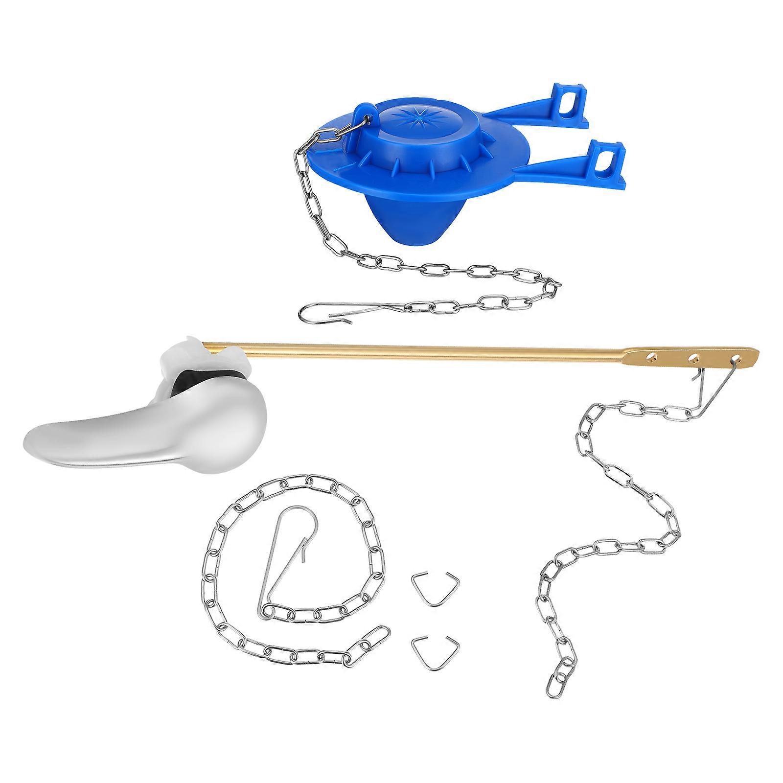 Worgeous 1 Set Toilet Handle Replacement Kit for Toilet Flush Handle Side Mount Lever and Tank Flush Part Repair Parts