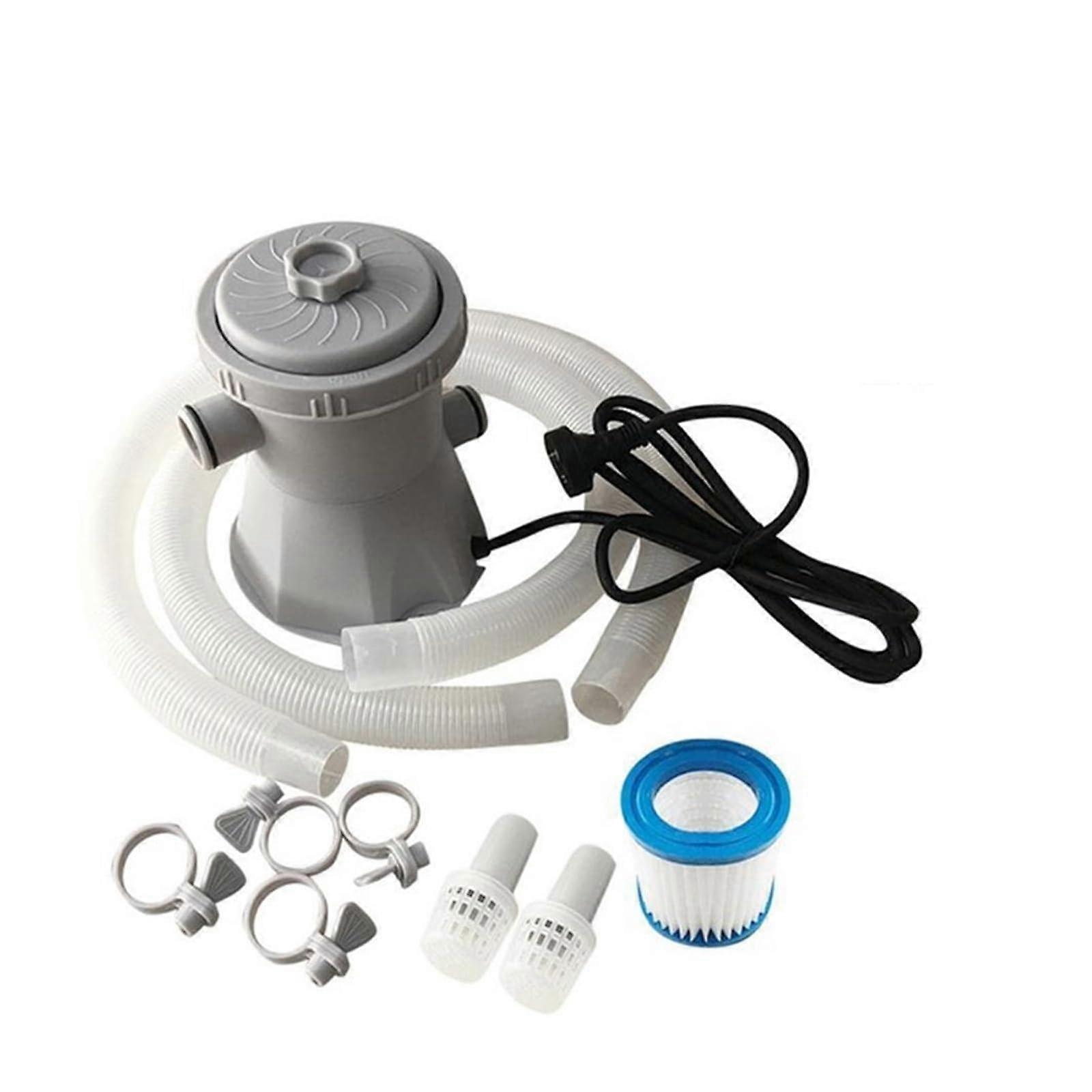Pool filter, Electric pool filter pump for swimming pools, Cleaning tool (Plug 1C1USB)