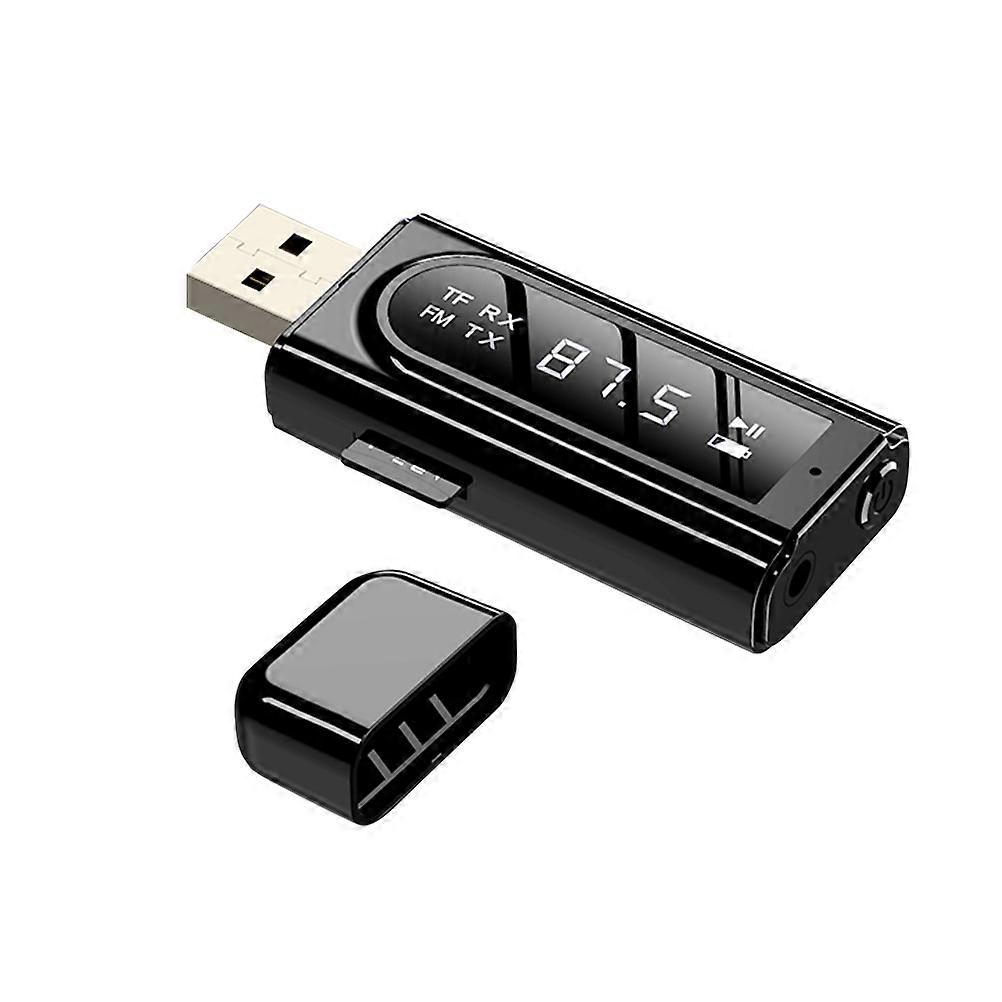 Wireless Transceiver Car Adapter Black 1Set For Audio Equipment