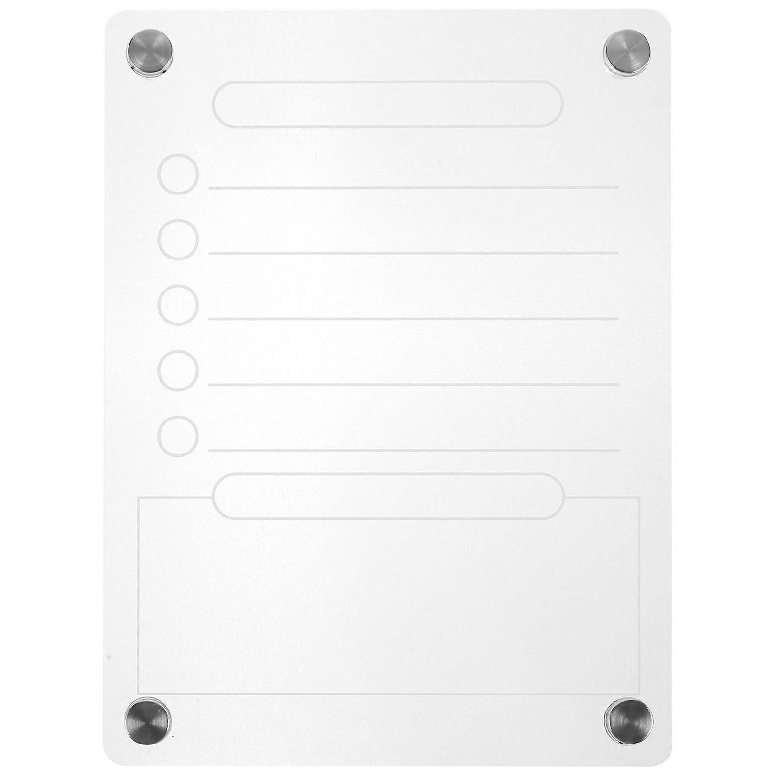 Magnetic Dry Erase Planning Board for Fridge – Transparent Chore Organizer & Message Board for Scheduling & Reminders – Ideal for Home & Office Use
