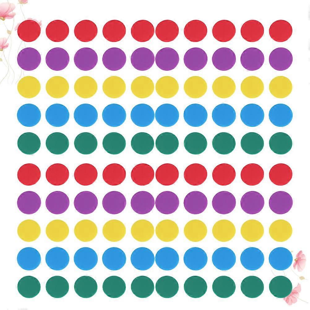 Colorful Acrylic Counting Chips for Students Perfect for Learning Math and Games 25mm