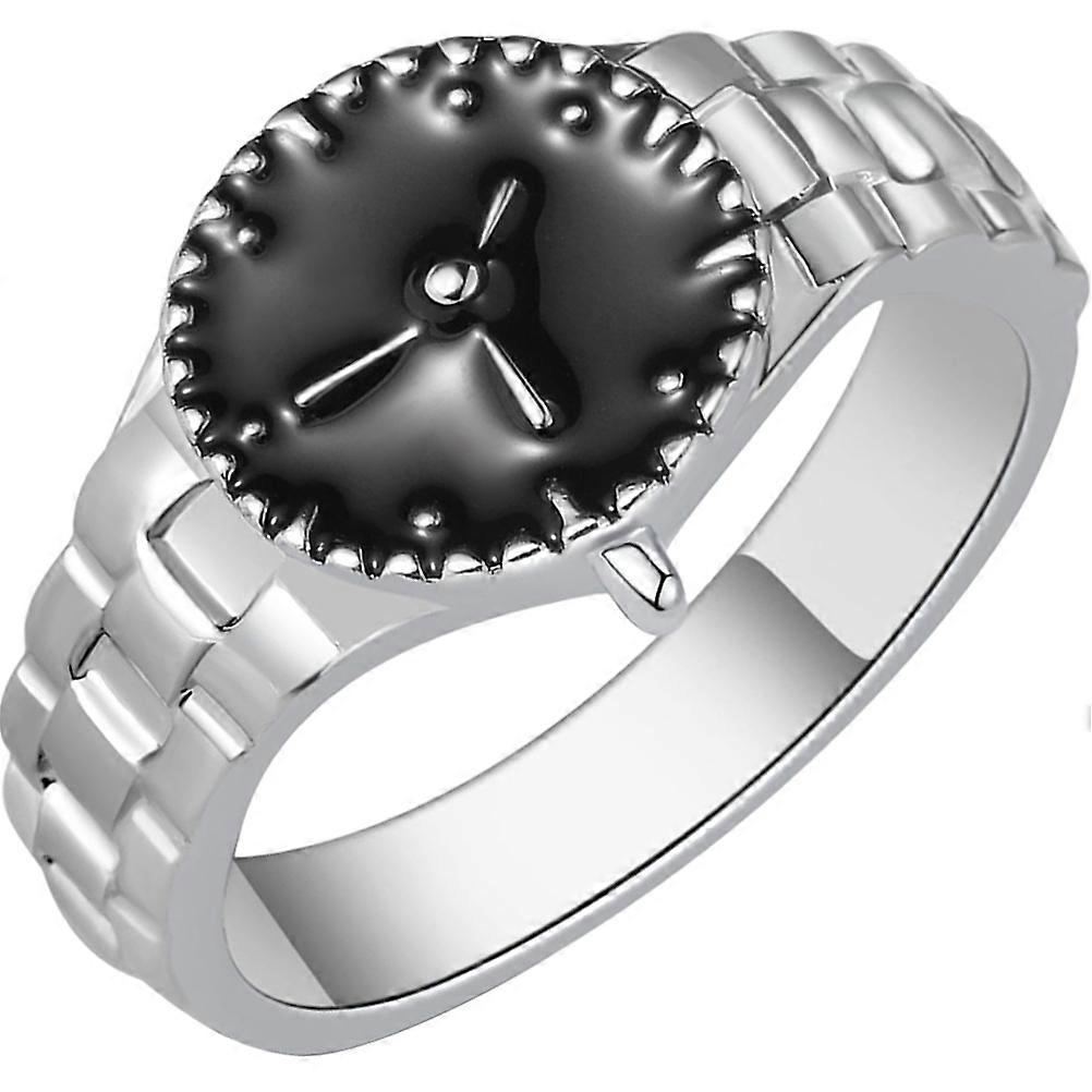Elegant Watch Modeling Ring Accessory For Girls Circular Design Durable Alloy Ideal For Parties 1Pcs