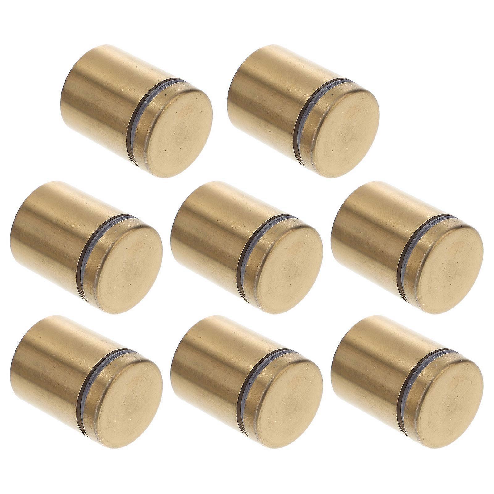 Stainless Steel Wall Standoff Mounts for Glass Signs 8pcs Screws for Indoor & Outdoor Advertising in Offices, Supermarkets, and Shops