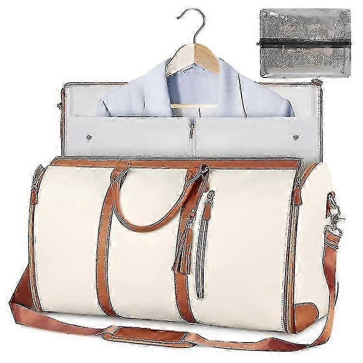 Garment duffel bag with shoe compartment