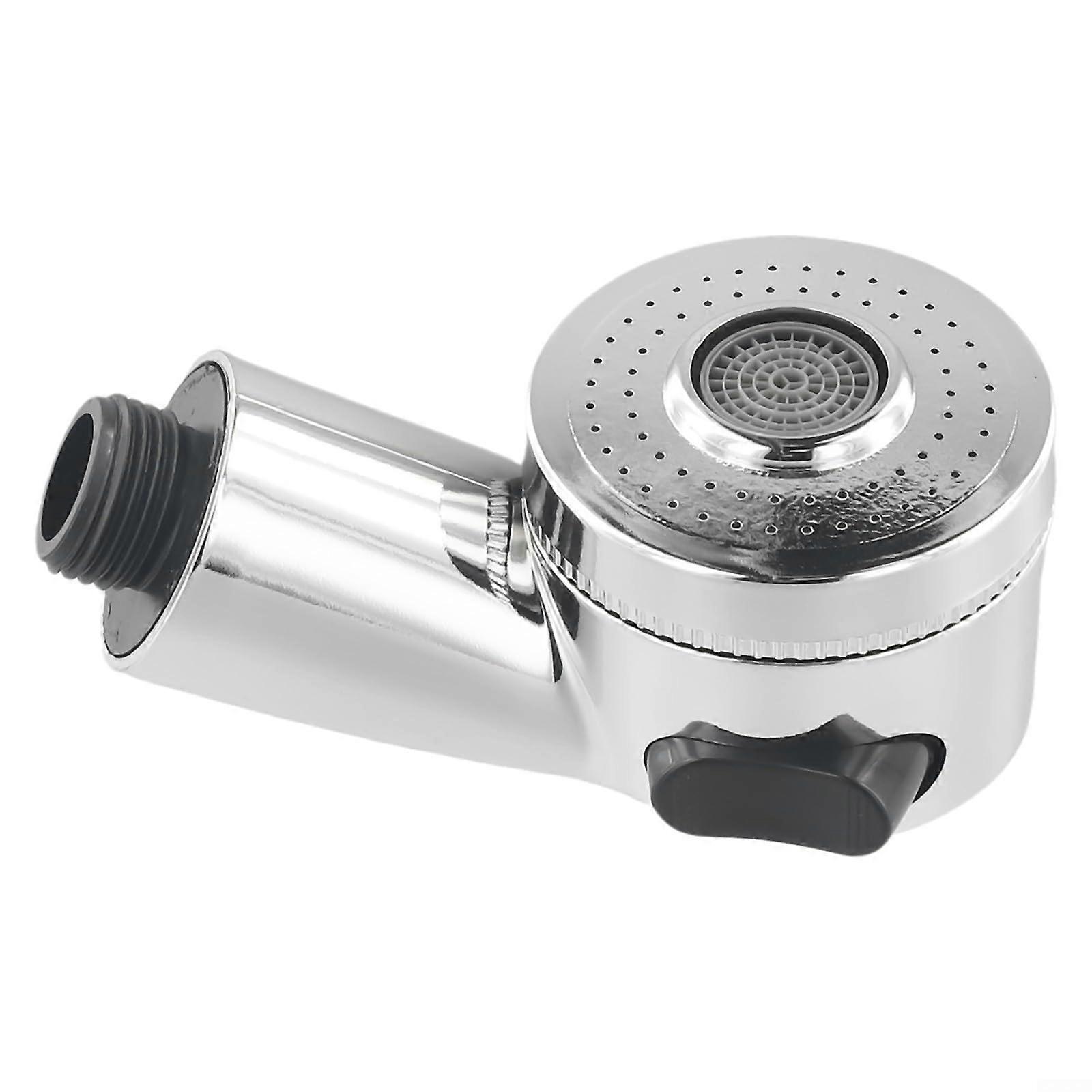 Shower head for hair salon, shampoo, with side switch, 2 functions, stainless steel, G1/2 interface (2 pcs).