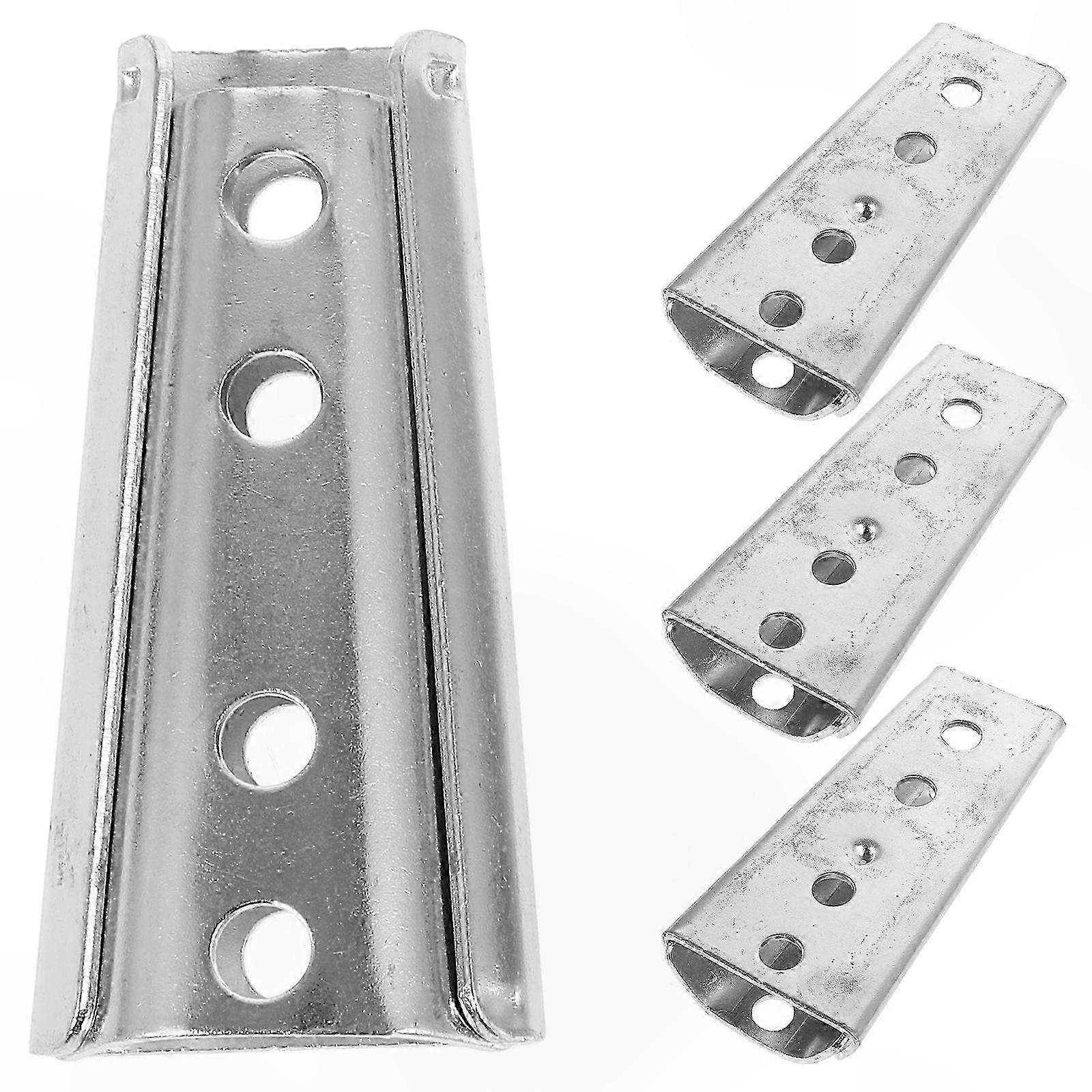 Pacote com 4 Dobradiças de Metal Resistente para Kit de Conexão de Estruturas de Sofá e Cama